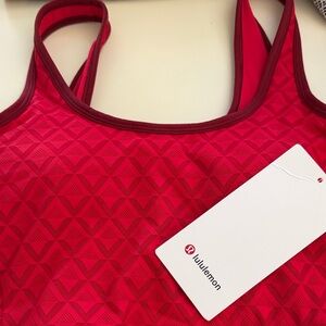 lululemon athletica Geometric Red Sports Bra